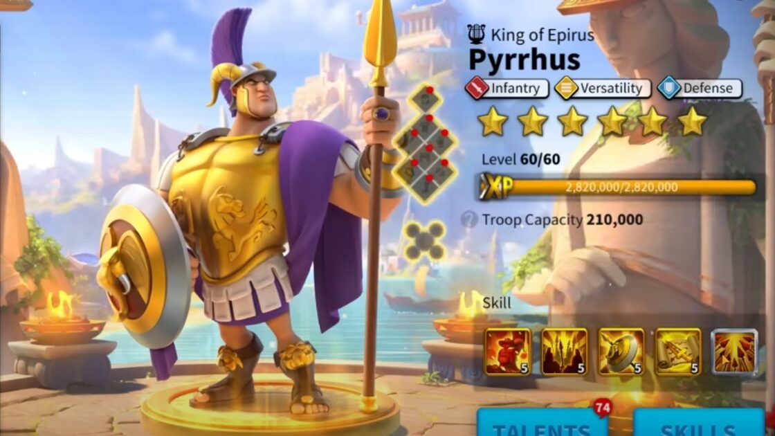 Pyrrhus Talent Tree Build and Guide