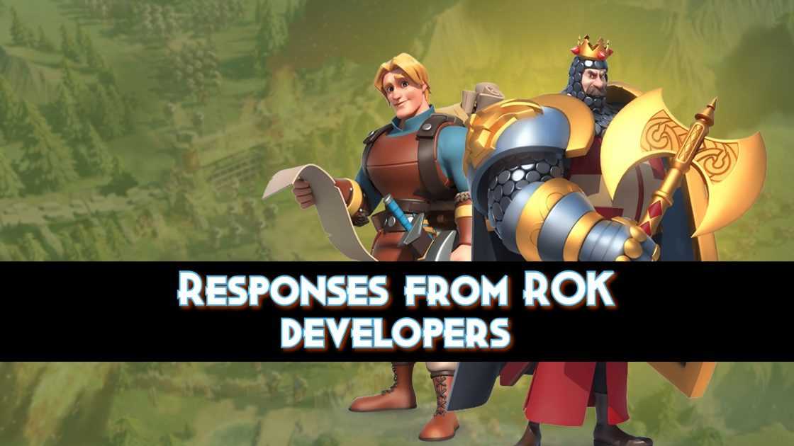 Responses from ROK developers 10/7/2021