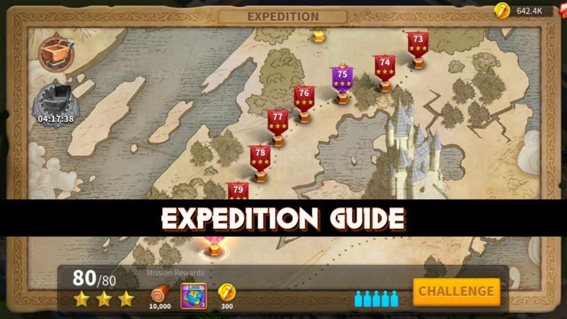 Expedition Guide: Complete higher levels In Expedition