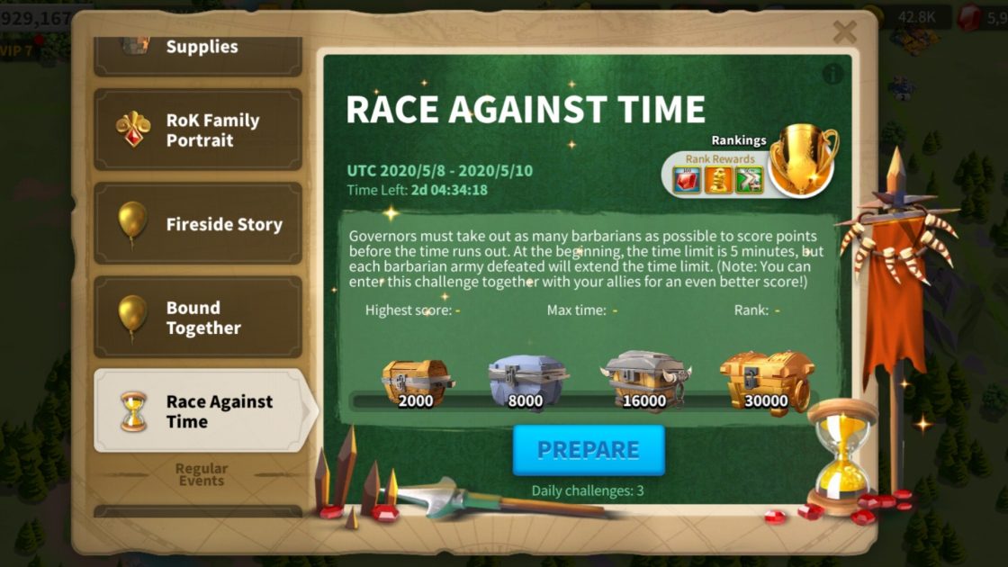 Race Against Time Event Guide October 2023