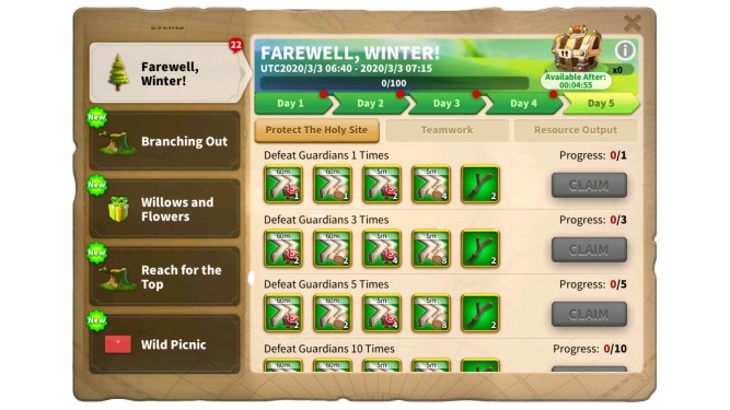 Rise of Kingdoms Farewell, Winter Event