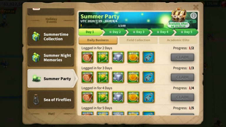 Rise of Kingdoms Summer Party