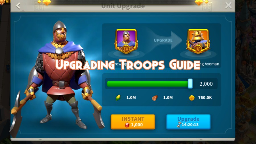 Rise Of Kingdoms Upgrading Troops Guide