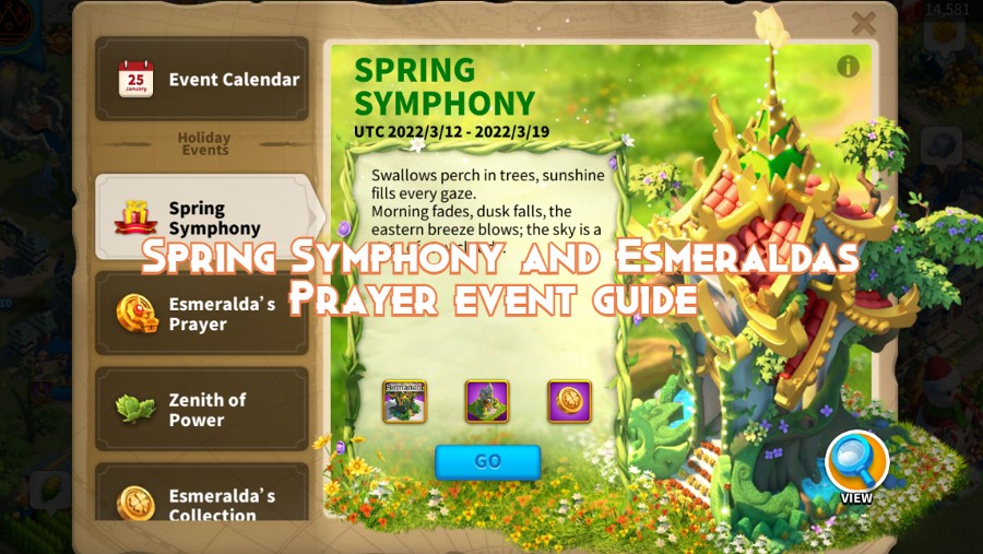 Spring Symphony and Esmeraldas Prayer Event guide 