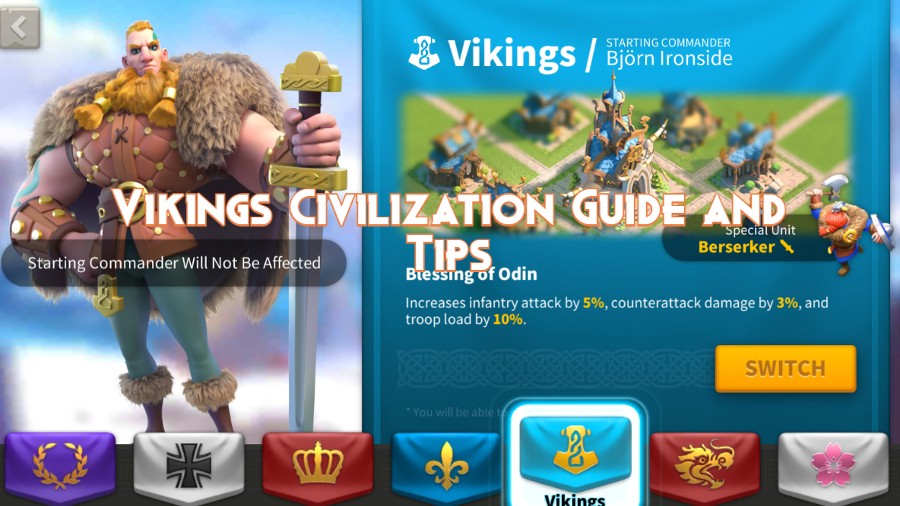 Vikings Civilization Guide and Tips
