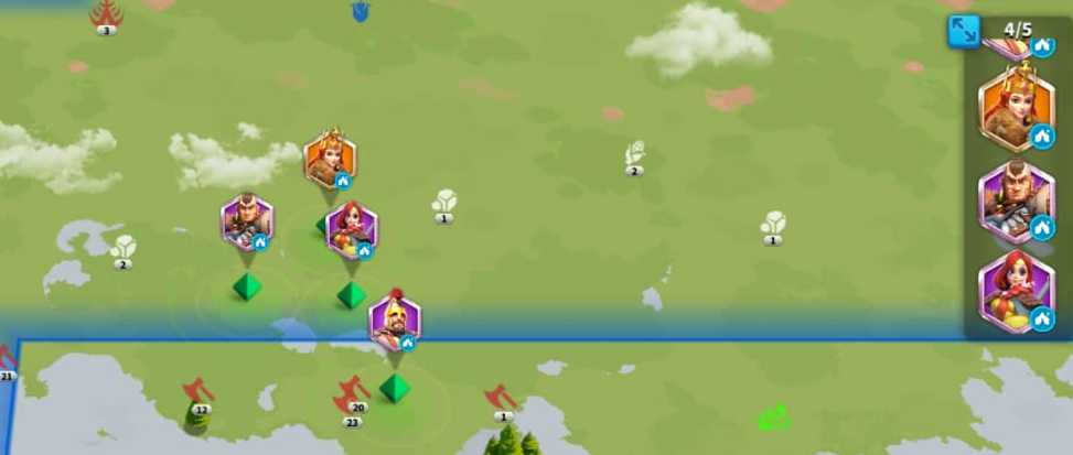 Rise Of Kingdoms Farming Barbarians with less attack points