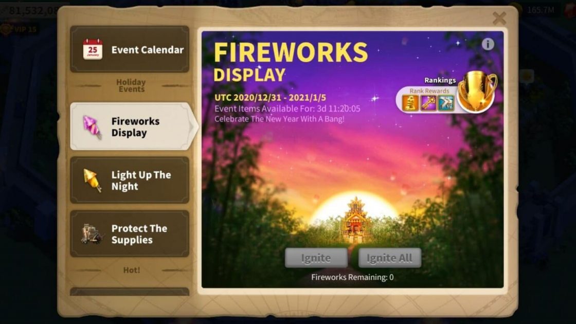 Fireworks event Guide in ROK
